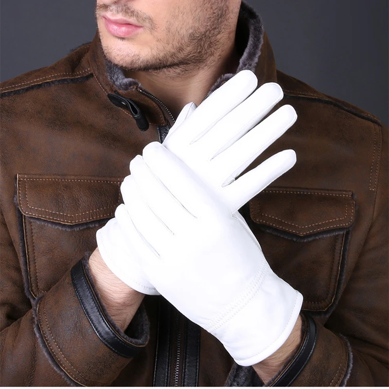 Leather Driving Glove - قفازات شتوية من الجلد الطبيعي لعام