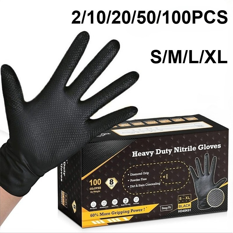 Nitrile Mechanic Glove - 2-100 قطعة 8 مل قفازات النتريل