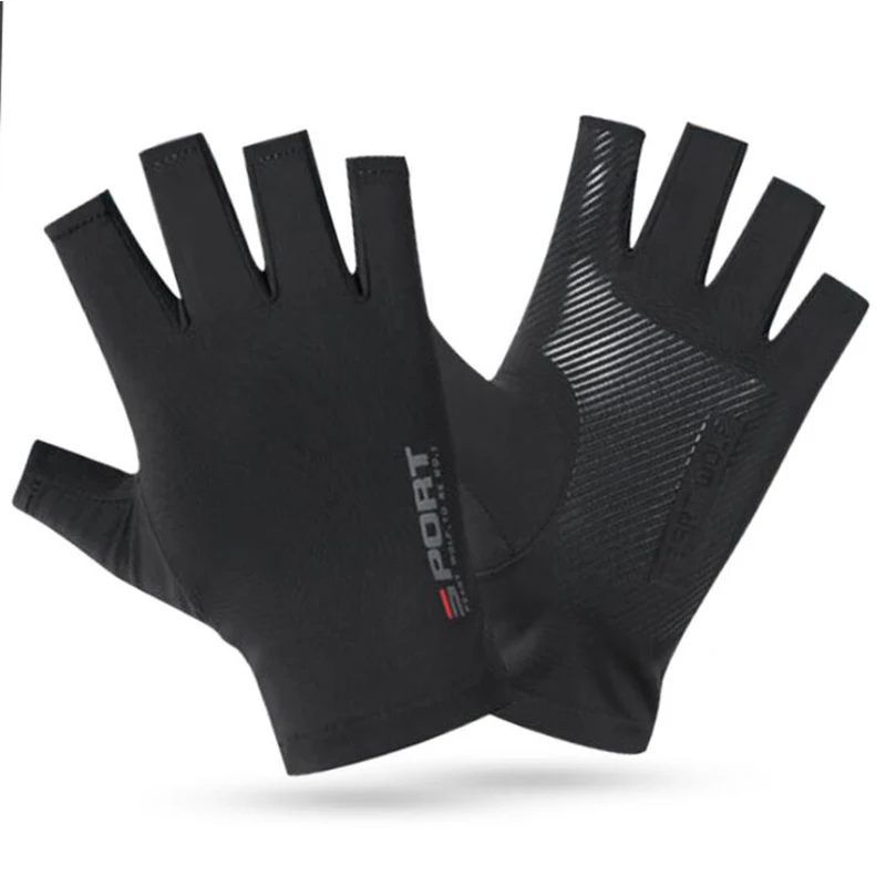 Cycling Glove Padded - 1 زوج نصف اصبع قفازات ركوب