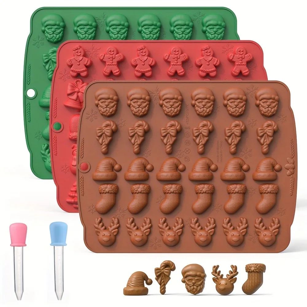 Oven Mitt Silicone - عيد الميلاد سيليكون قالب الشوكولاته الزنجبيل