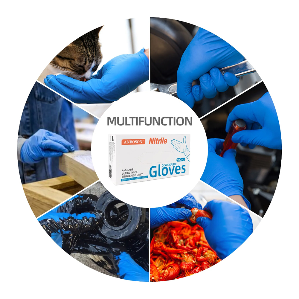 قفازات امتحان النتريل خالية من - مراجعة Exam Glove Nitrile وسعره
