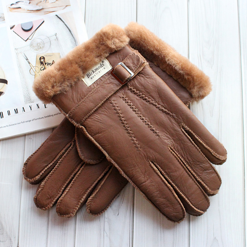 قفازات فرو من جلد الغنم للرجال - مراجعة Leather Driving Glove وسعره