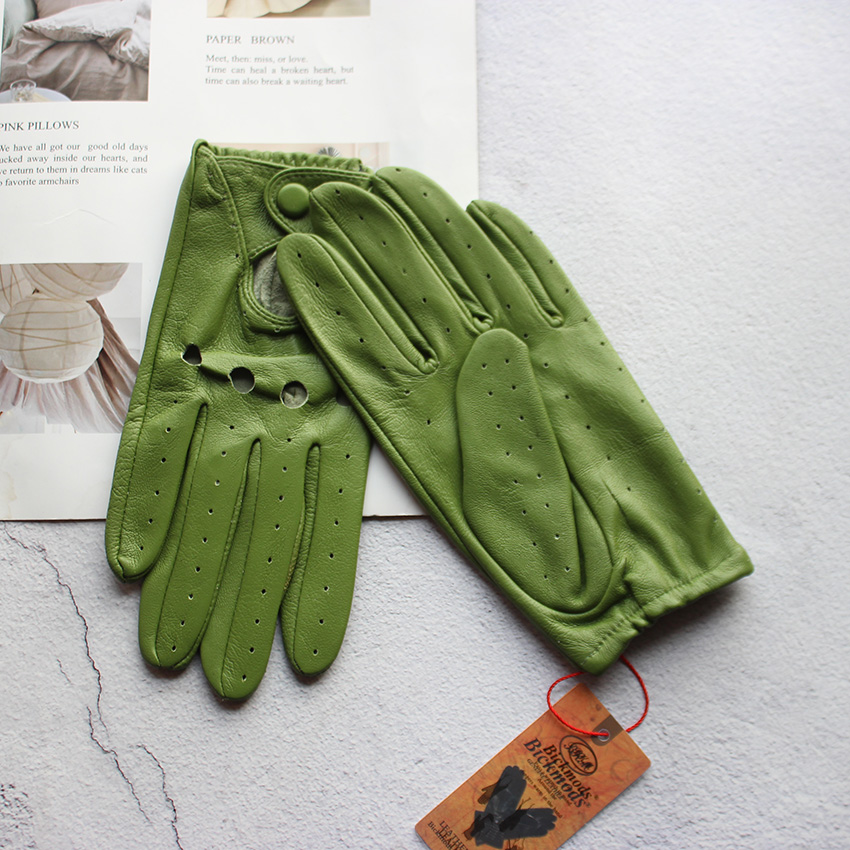 قفازات نسائية صيفية جلدية كامل - مراجعة Leather Driving Glove وسعره