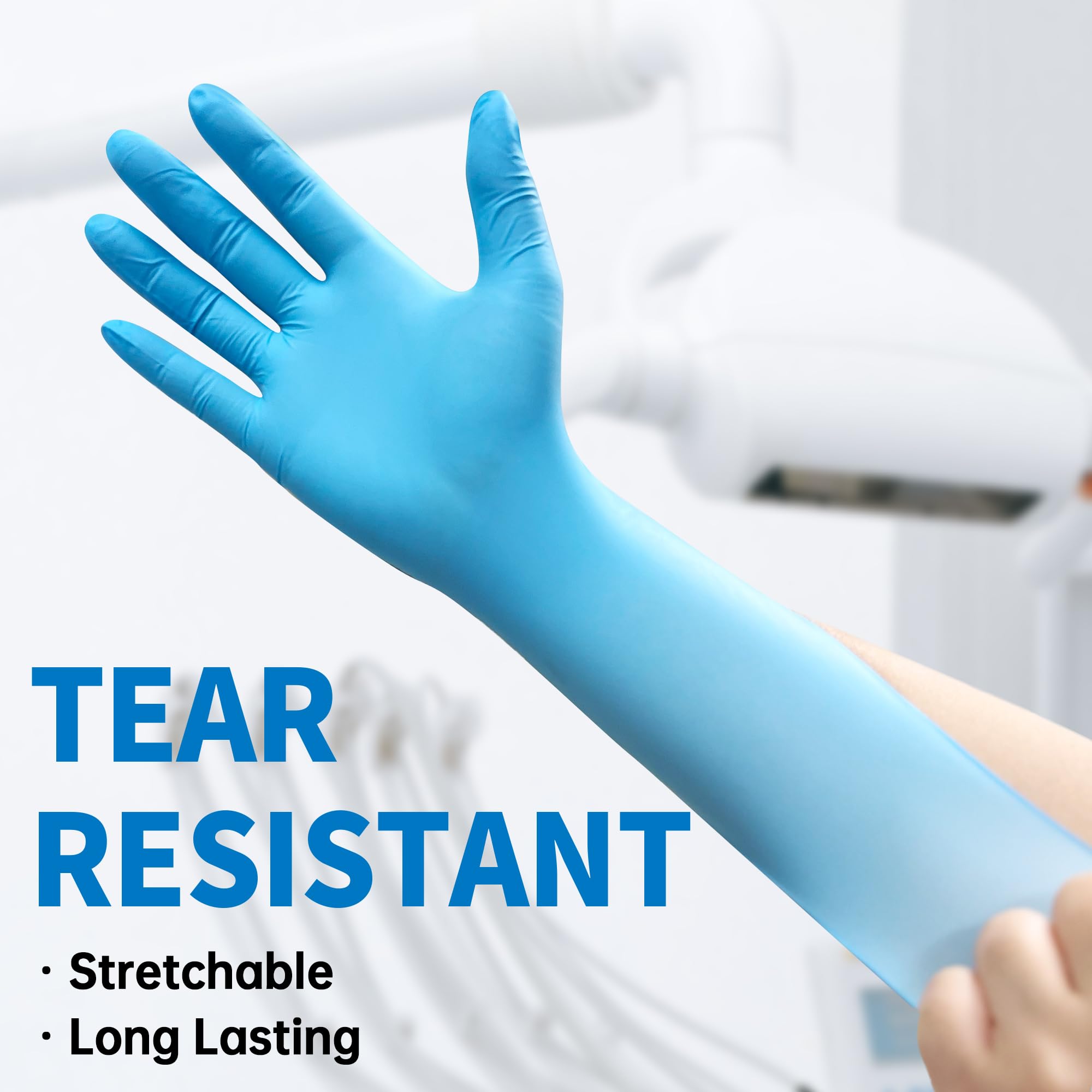 قفازات الامتحانات الزرقاء من ا - مراجعة Exam Glove Nitrile وسعره