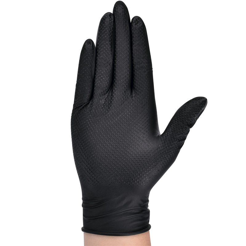 قفازات النتريل السوداء شديدة ا - مراجعة Nitrile Mechanic Glove وسعره