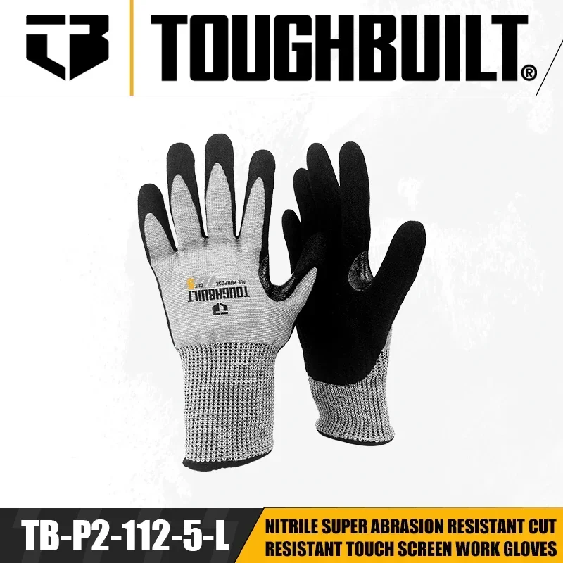 قفازات العمل TOUGHBUILT TB-P2- - مراجعة Nitrile Mechanic Glove وسعره