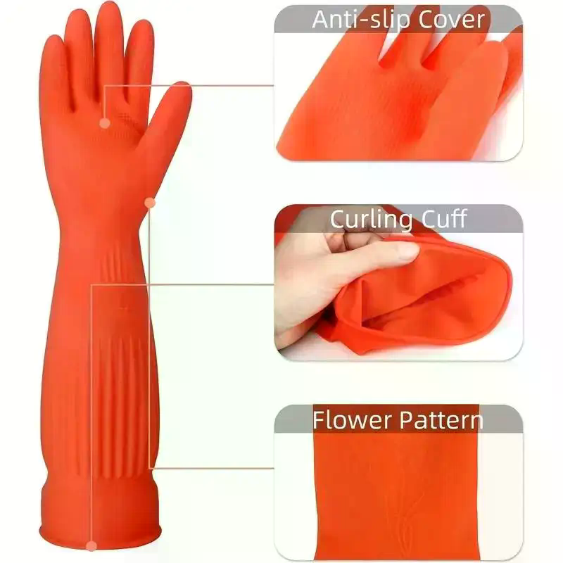 قفازات طويلة قابلة لإعادة الاس - مراجعة Rubber Glove Cleaning وسعره