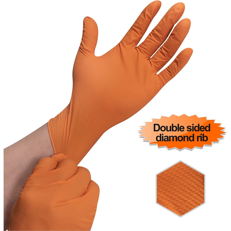 قفازات النتريل 8mil سميكة 30/5 - مراجعة Nitrile Mechanic Glove وسعره