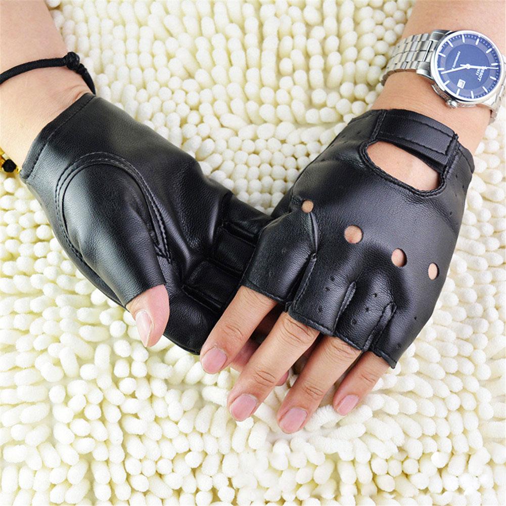 قفازات نصفية الأصابع للجنسين،  - مراجعة Leather Driving Glove وسعره