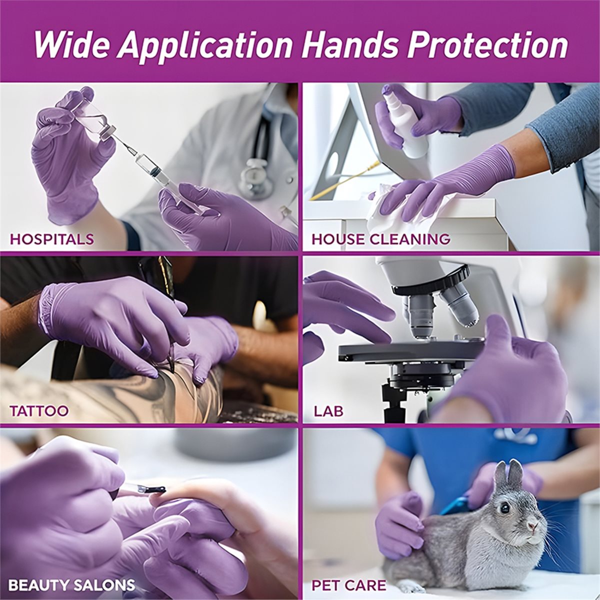 قفازات نتريل للاستخدام مرة واح - مراجعة Exam Glove Nitrile وسعره