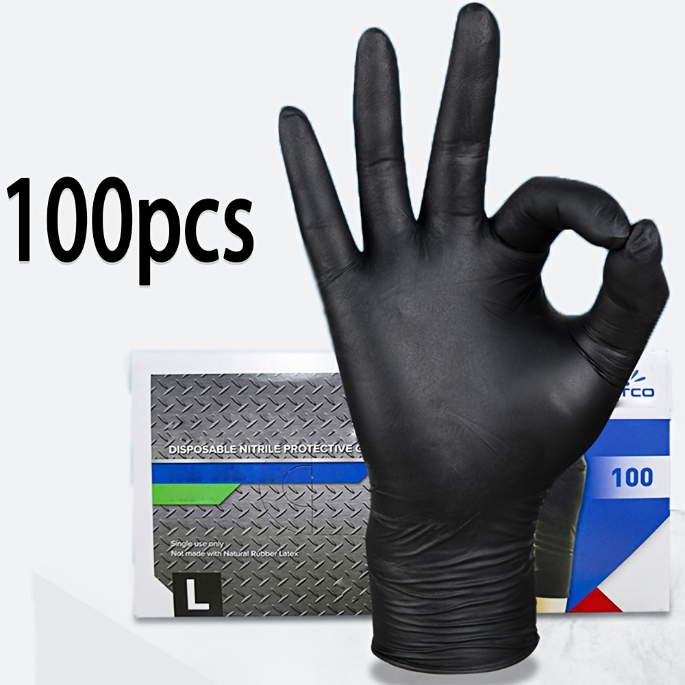 قفازات النتريل السوداء للاستخد - مراجعة Nitrile Mechanic Glove وسعره