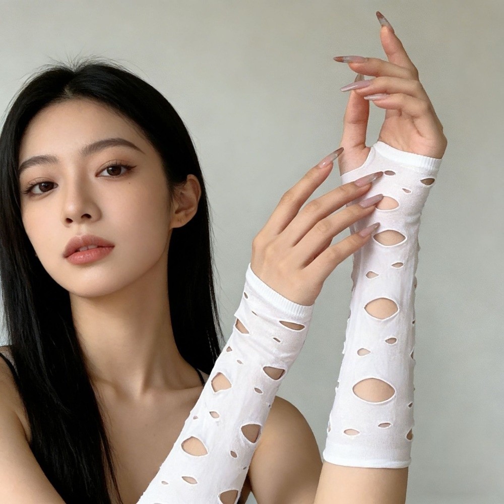 أغطية أكمام، أكمام ذراع ممزقة، - مراجعة Fingerless Glove Knit وسعره