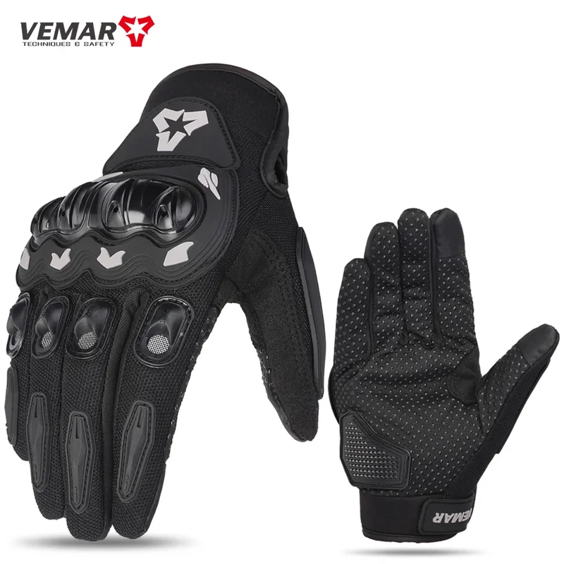 اللمس كامل فنجر دراجة نارية مع - مراجعة Motorcycle Glove Knuckle وسعره