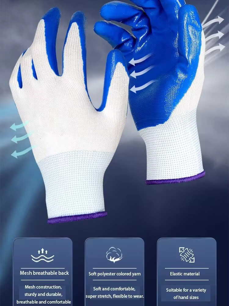 3 أزواج من قفازات النتريل غير  - مراجعة Nitrile Mechanic Glove وسعره