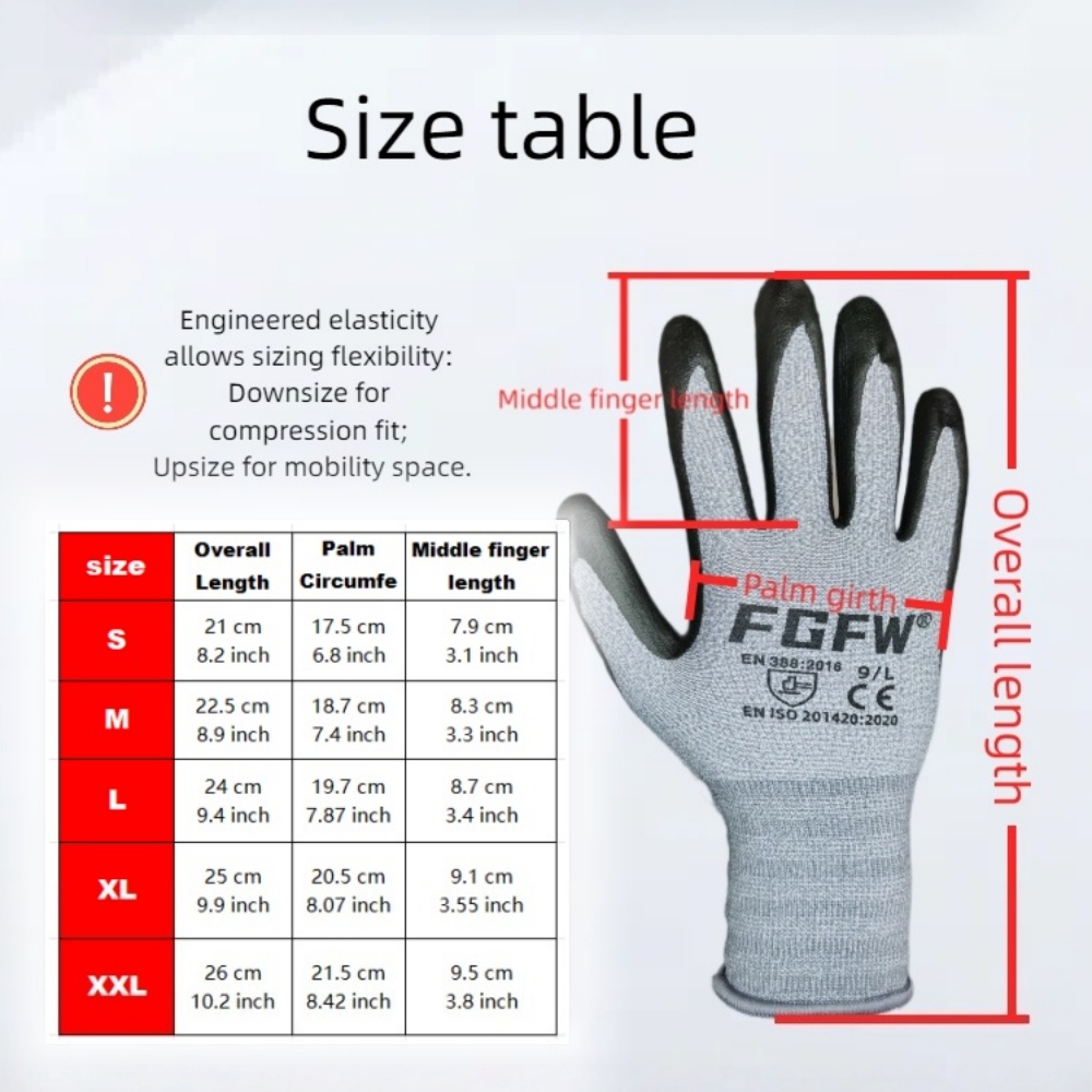 3 أزواج من قفازات العمل المصنو - مراجعة Nitrile Mechanic Glove وسعره