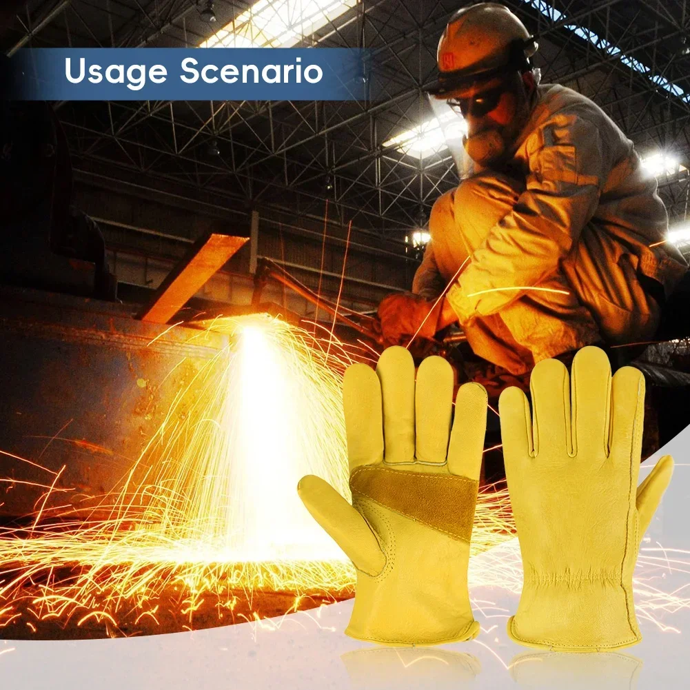 قفازات عمل جلدية آمنة للحدائق  - مراجعة Leather Driving Glove وسعره