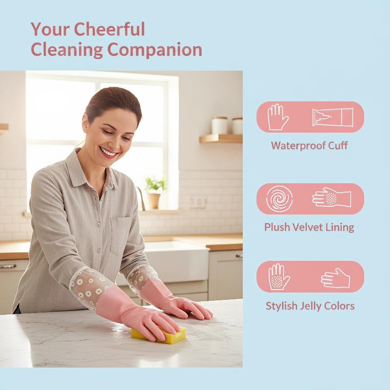 قفازات تنظيف منزلية مقاومة للم - مراجعة Rubber Glove Cleaning وسعره