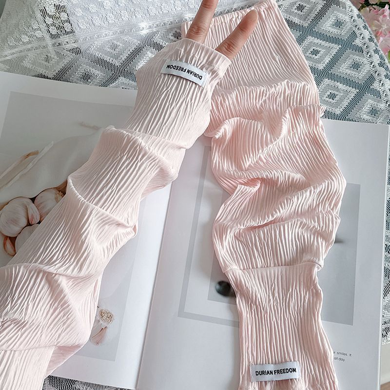 قفازات صيفية فضفاضة من الحرير  - مراجعة Fingerless Glove Knit وسعره