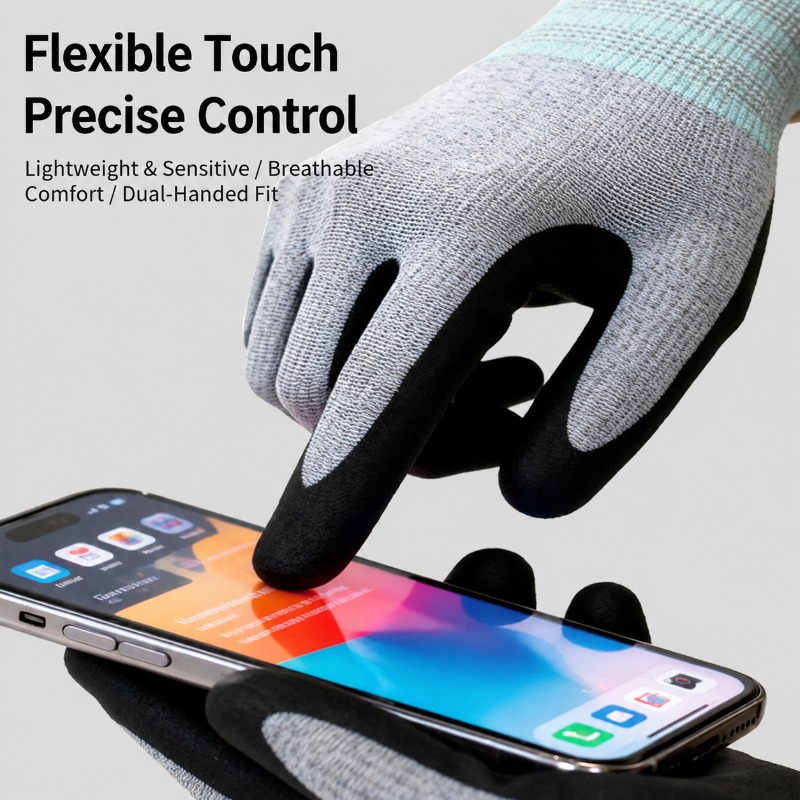 قفازات عمل مطلية بالنتريل مصنو - مراجعة Nitrile Mechanic Glove وسعره