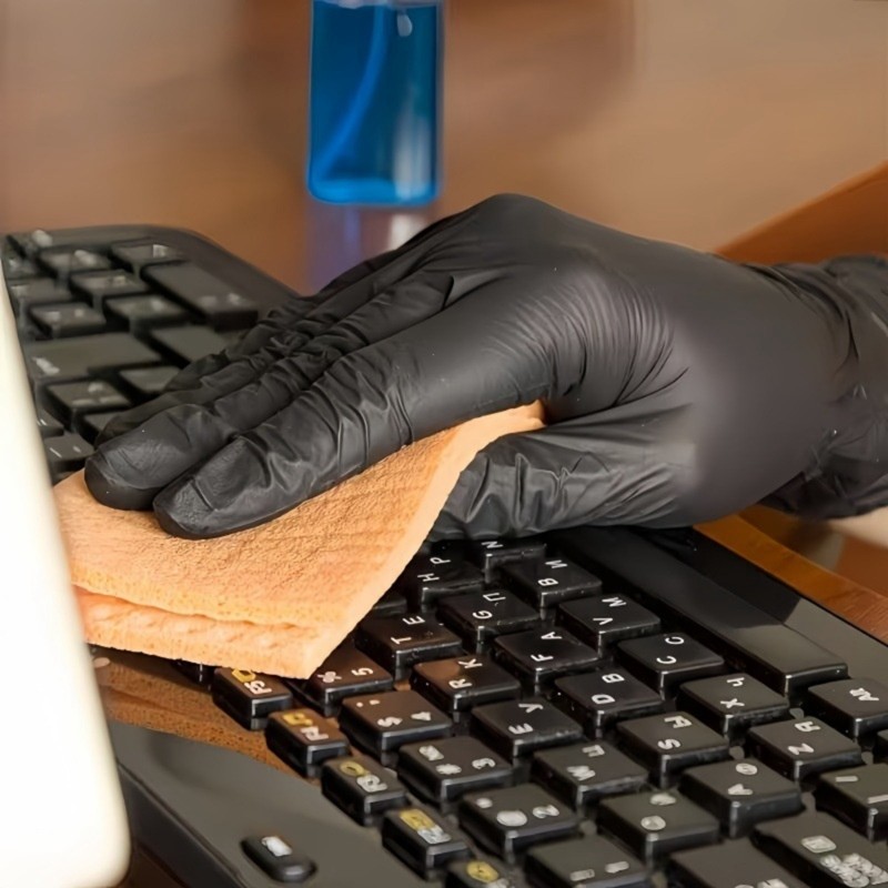 50 قطعة من قفازات النتريل القا - مراجعة Nitrile Mechanic Glove وسعره