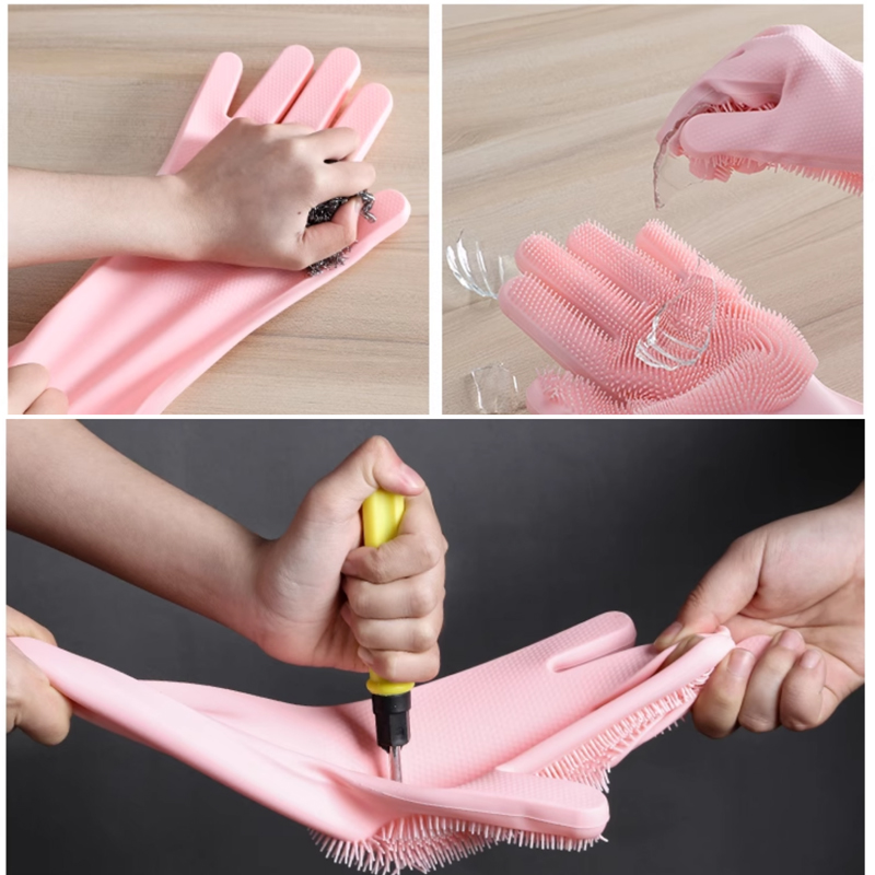 قفازات تنظيف غسل الأطباق ماجيك - مراجعة Dish Glove Rubber وسعره