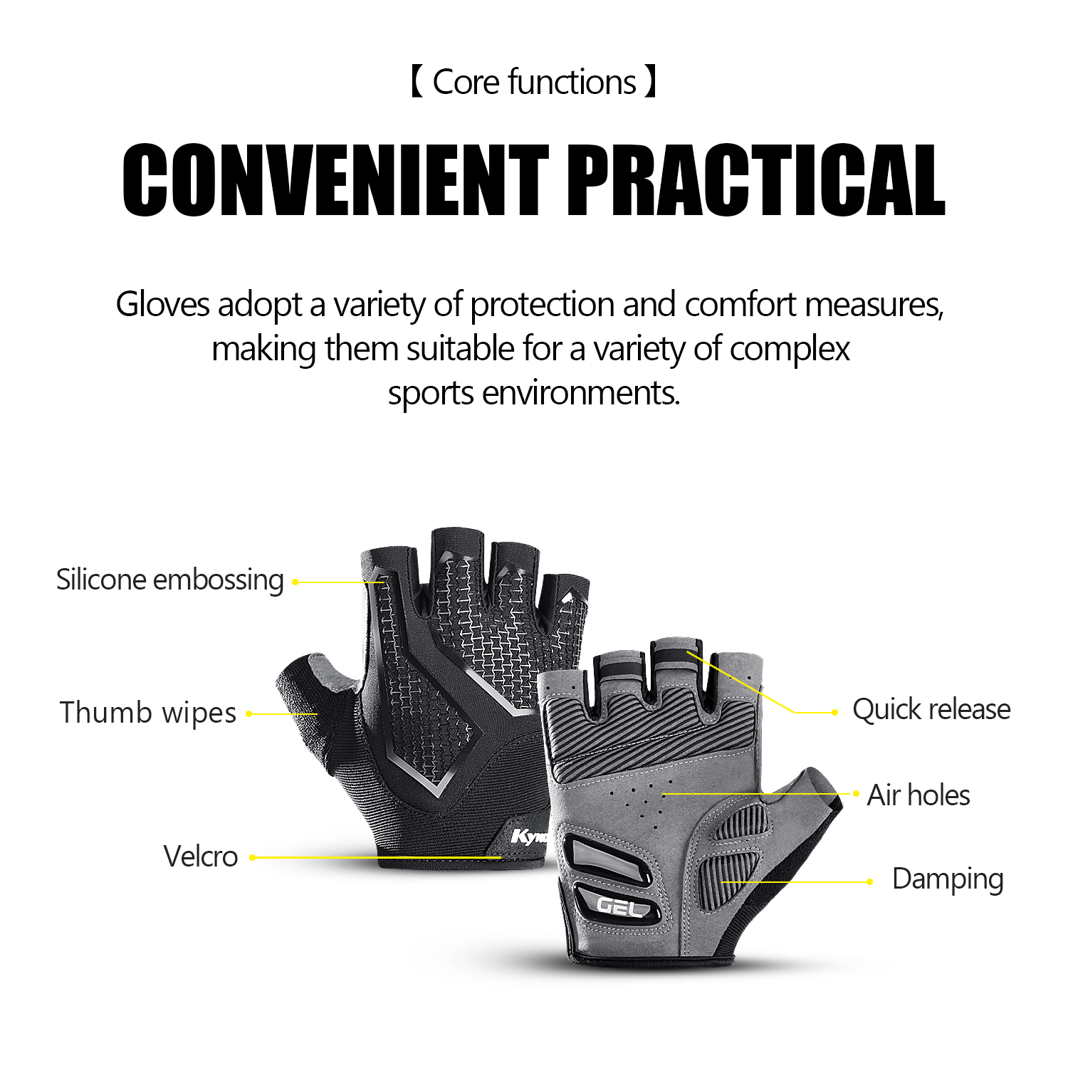 قفازات ركوب الدراجات بنصف إصبع - مراجعة Cycling Glove Padded وسعره