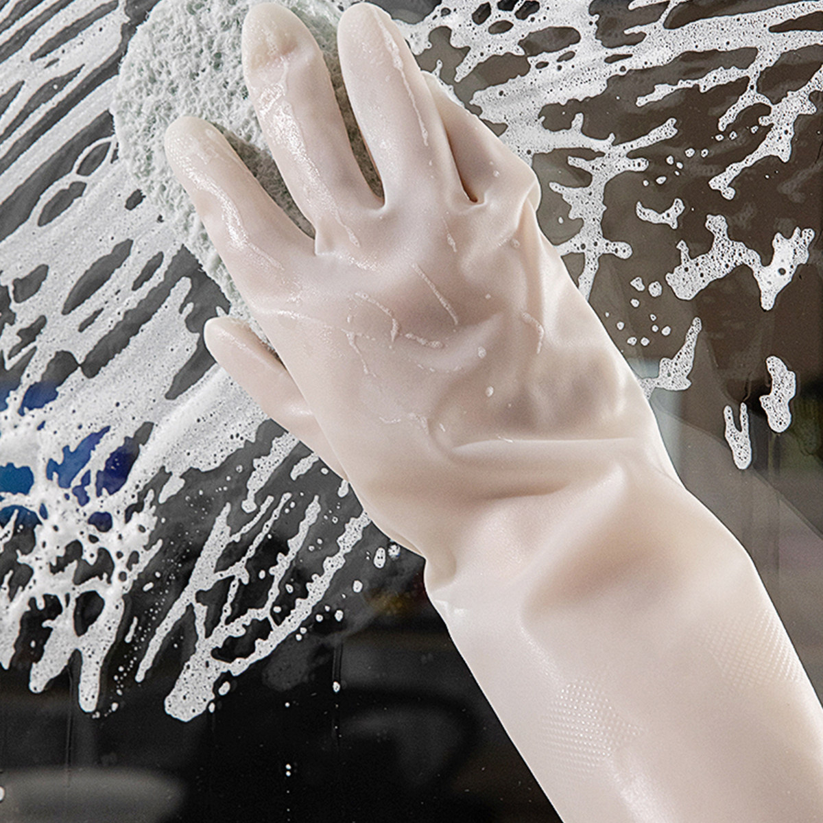 زوج من قفازات غسيل الأطباق الم - مراجعة Dish Glove Rubber وسعره