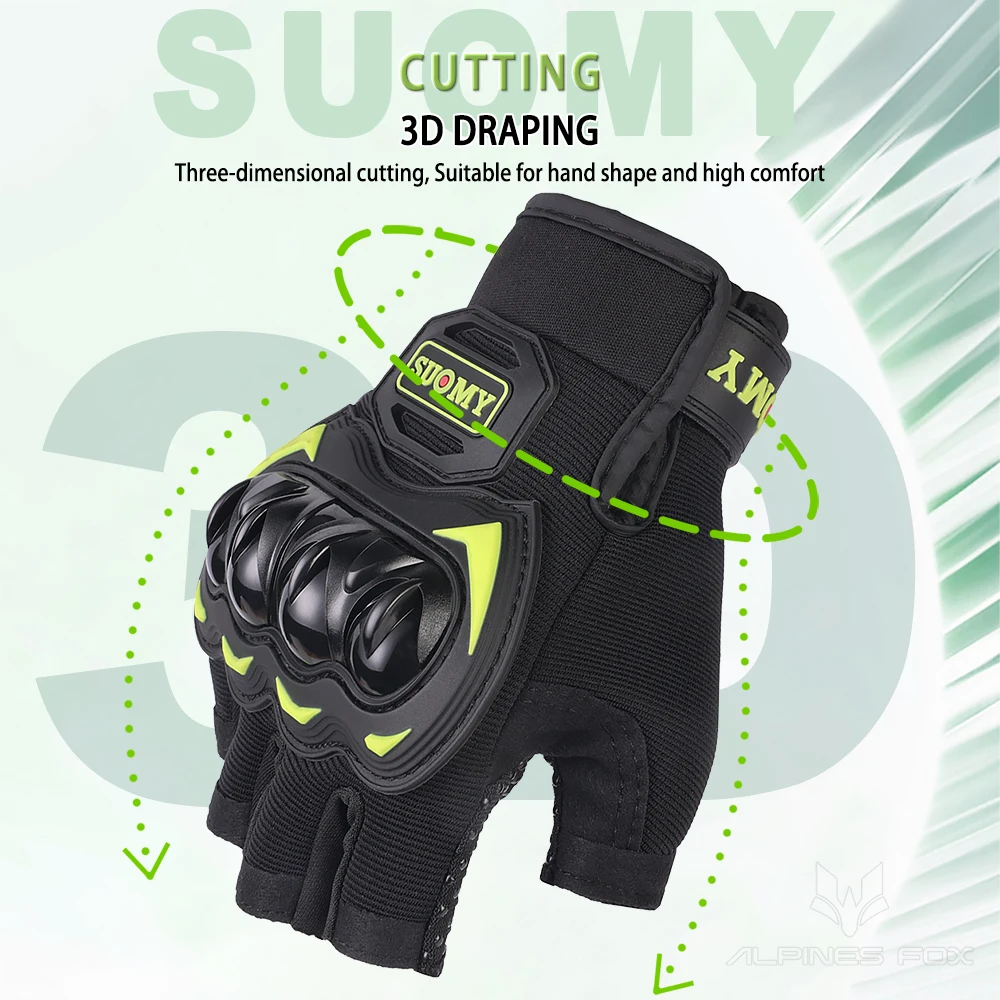 قفازات دراجة نارية بنصف إصبع ل - مراجعة Cycling Glove Padded وسعره