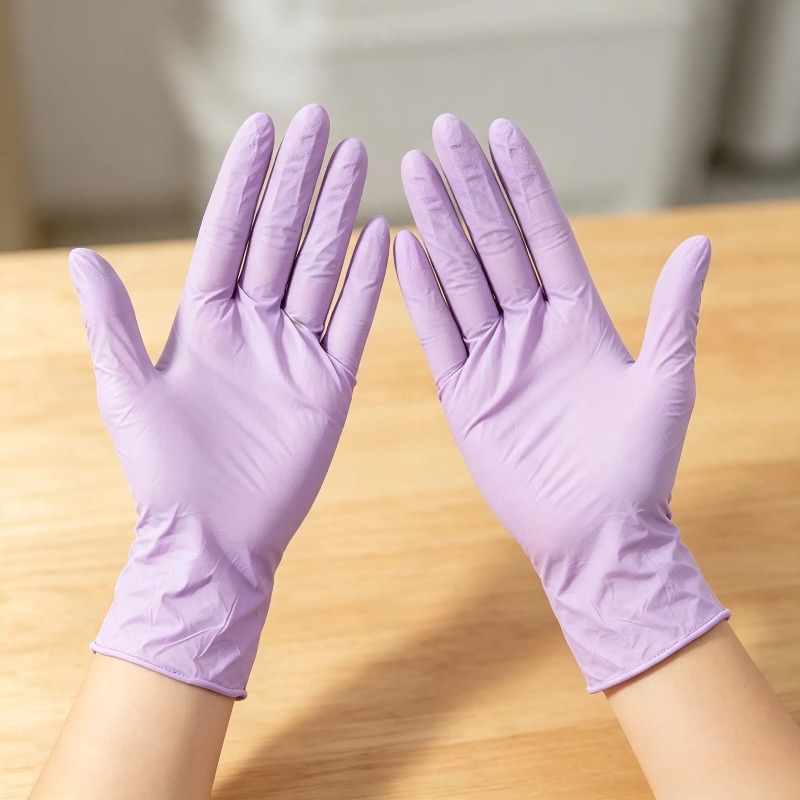 50 قطعة من قفازات الفحص النتري - مراجعة Exam Glove Nitrile وسعره