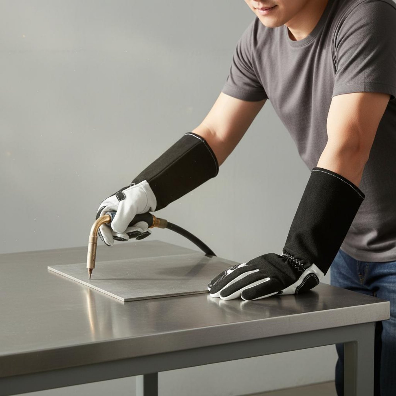 قفازات عمل المعادن TIG بتصميم  - مراجعة Heat Resistant Glove وسعره